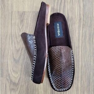 NWT Mystique‎ brown leather loafers size 8